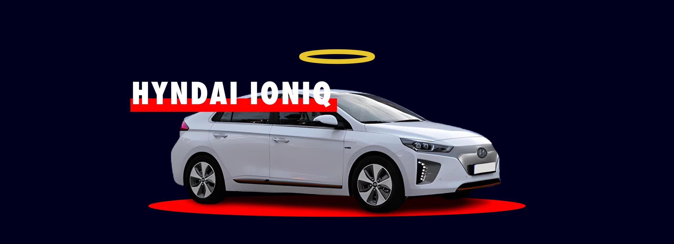 Hyundai Ioniq blanche hybride rechargeable