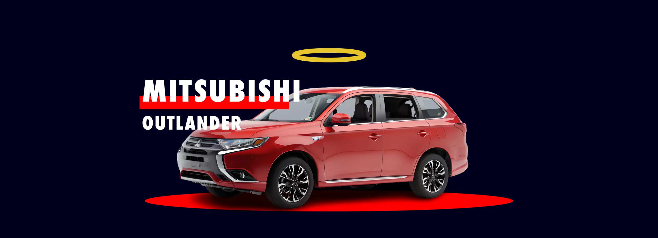 Mitsubishi Outlander PHEV rouge hybride rechargeable