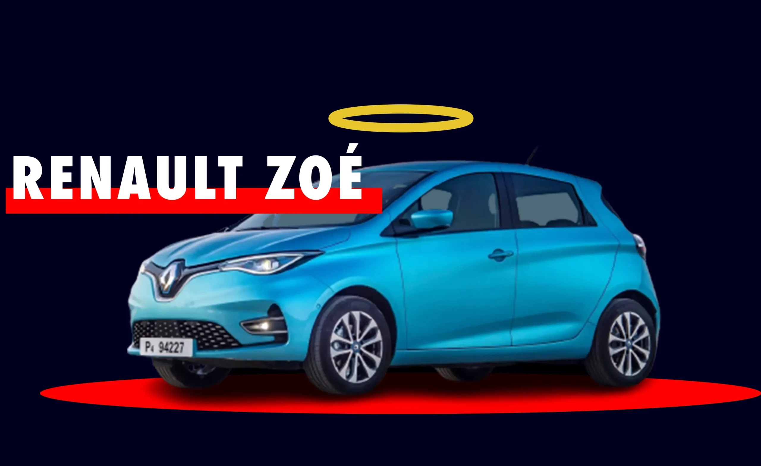 Renault Zoé bleue de 2019, à partir de 13 990€, voiture électrique
