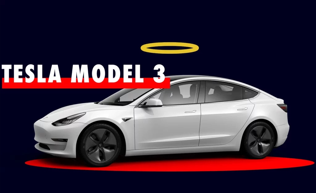Tesla model 3 blanche de 2021, à partir de 39 990€, voitures électriques