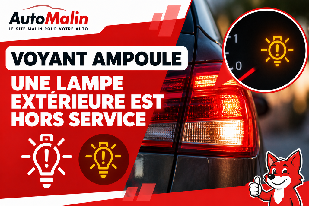 Voyant orange d’ampoule extérieure hors service